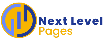 Webdesign / Webdesigner Übereinander blau gelb next Level pages